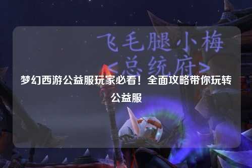 夢幻西游公益服玩家必看！全面攻略帶你玩轉公益服
